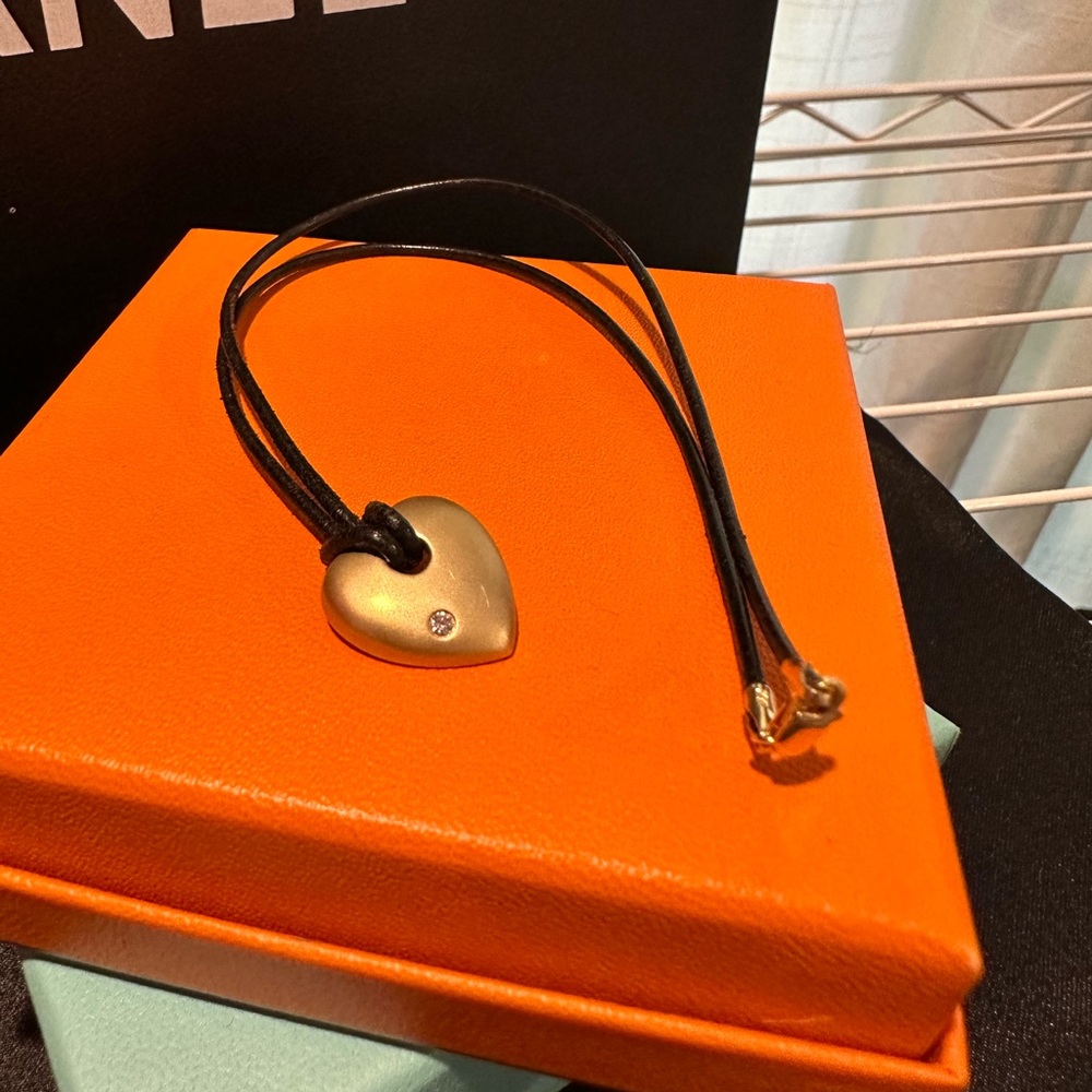 14Kt Yellow Gold Heart Pendant Necklace